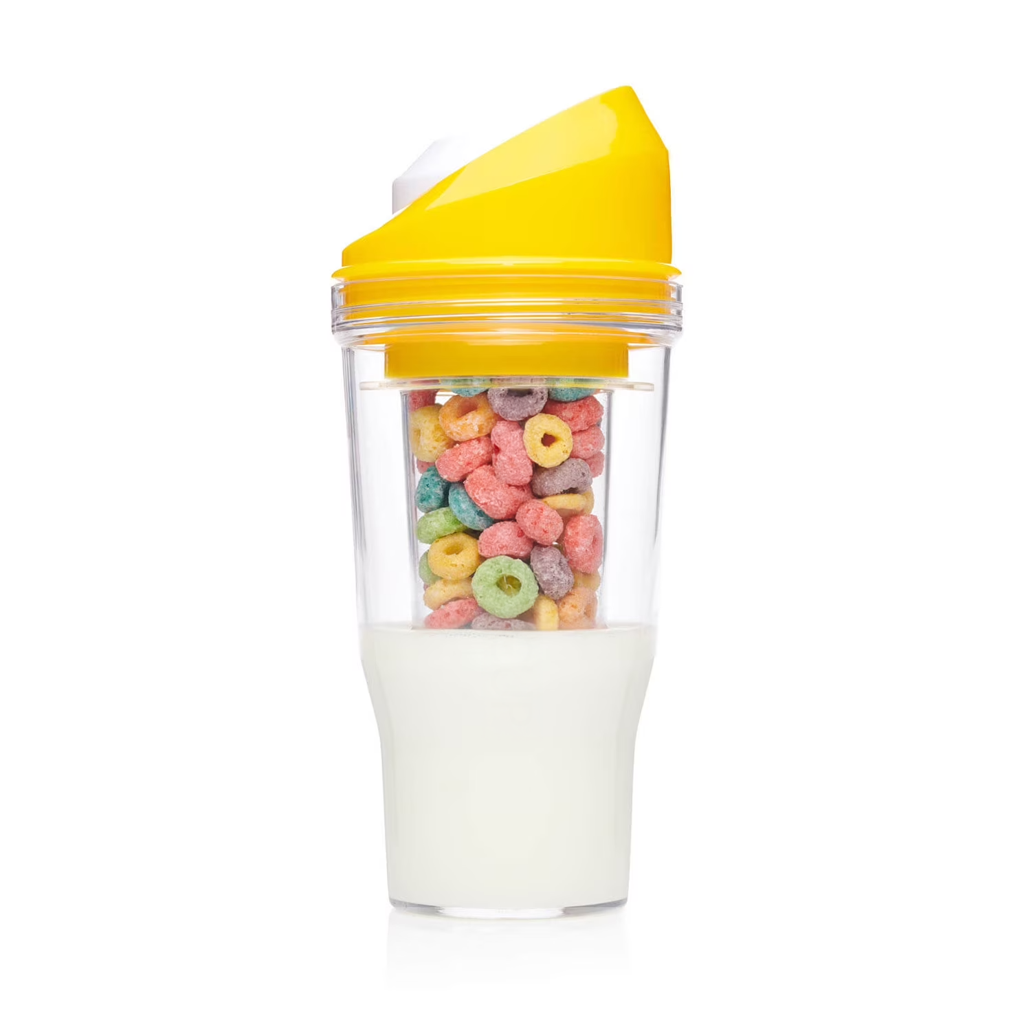 "Lechereal" Vaso para leche y cereal tipo Crunch Cup