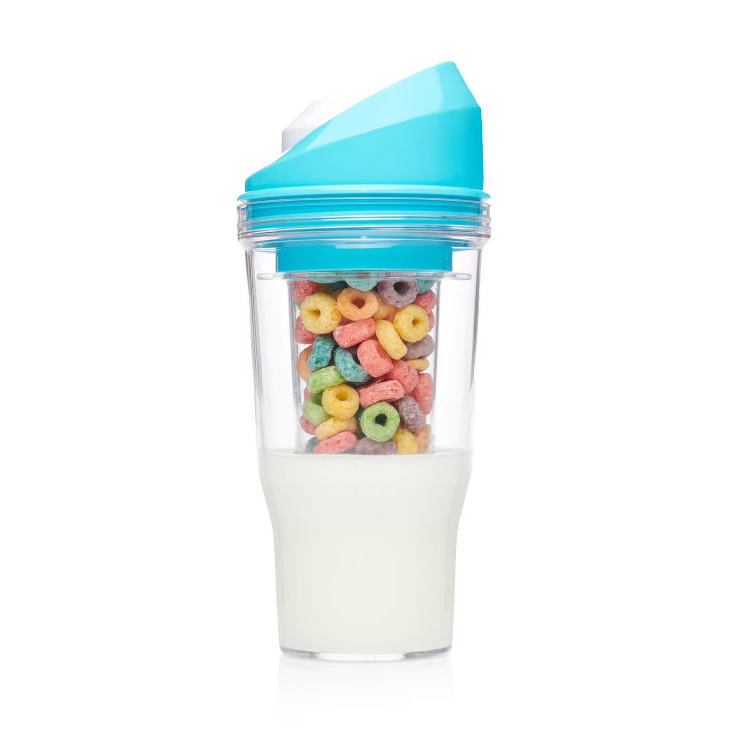 "Lechereal" Vaso para leche y cereal tipo Crunch Cup